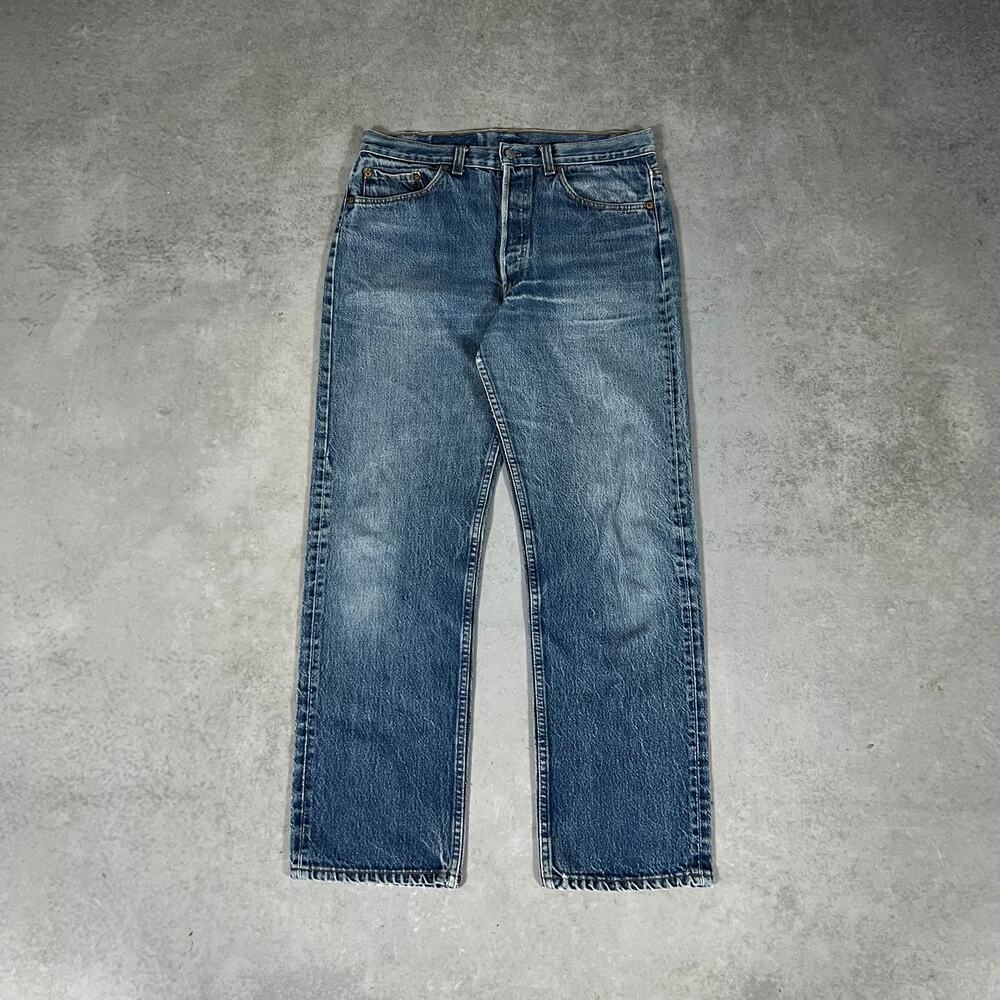 Vintage 90'S Levi's 501 Men's Jeans Size 34x32 Button Fly Classic Fit Denim